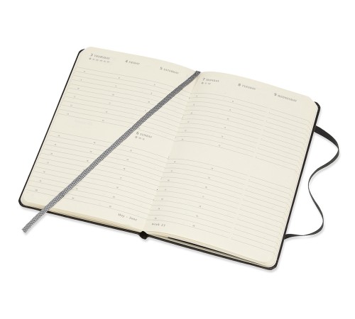 Еженедельник Moleskine CLASSIC WKLY VERTICAL Pocket 90x140мм 144стр. черный