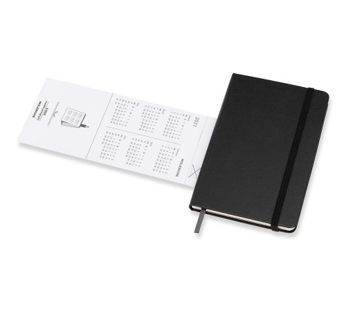 Еженедельник Moleskine CLASSIC WKLY VERTICAL Pocket 90x140мм 144стр. черный