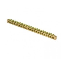 EKF sn0-125-24-k Шина PEN "ноль-земля" (8х12мм) 24 отверстия латунь крепеж по краям EKF PROxima