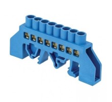 EKF sn0-125-12-dn Шина "0" N (8х12мм) 12 отверстий латунь синий нейлоновый корпус комбинированный EKF PROxima