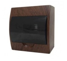 EKF pb40-n-8-dark Щит распределительный навесной ЩРН-П- 8 темное дерево IP41 EKF PROxima
