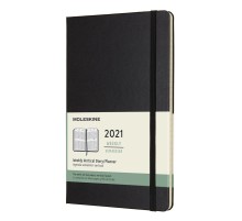 Еженедельник Moleskine CLASSIC WKLY VERTICAL Large 130х210мм 144стр. черный