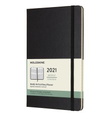 Еженедельник Moleskine CLASSIC WKLY VERTICAL Large 130х210мм 144стр. черный