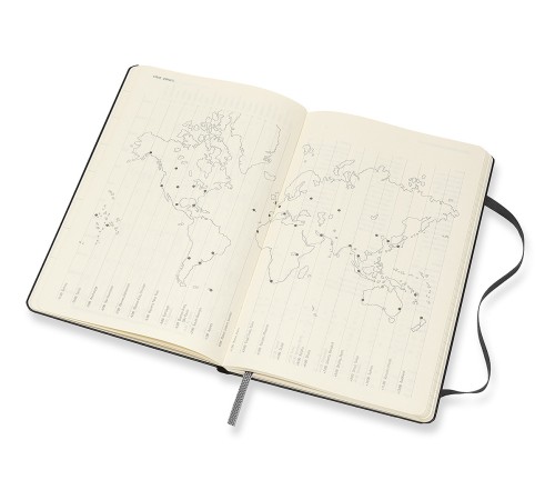 Еженедельник Moleskine CLASSIC WKLY VERTICAL Large 130х210мм 144стр. черный
