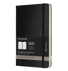 Еженедельник Moleskine PRO VERTICAL Large 130х210мм 168стр. черный