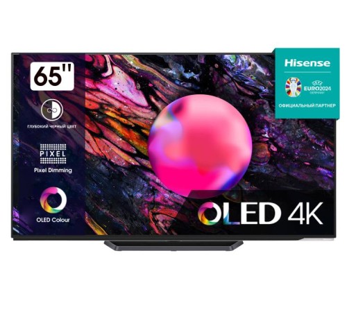 Телевизор HISENSE 65" OLED/4K/UHD 3840x2160 TV Bluetooth Wi-Fi Direct VIDAA черный 65A85K Телевизор HISENSE 65" OLED/4K/UHD 3840x2160 TV Bluetooth Wi-Fi Direct VIDAA черный 65A85K