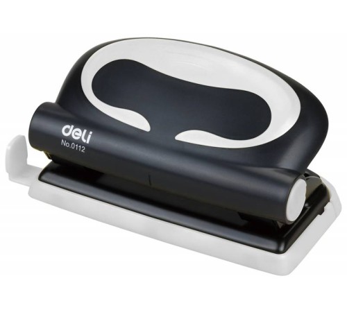Дырокол Deli Essential Plus E0112 макс.:10лист. металл ассорти отв.:2 с линейкой