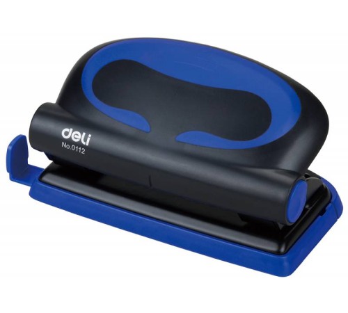 Дырокол Deli Essential Plus E0112 макс.:10лист. металл ассорти отв.:2 с линейкой