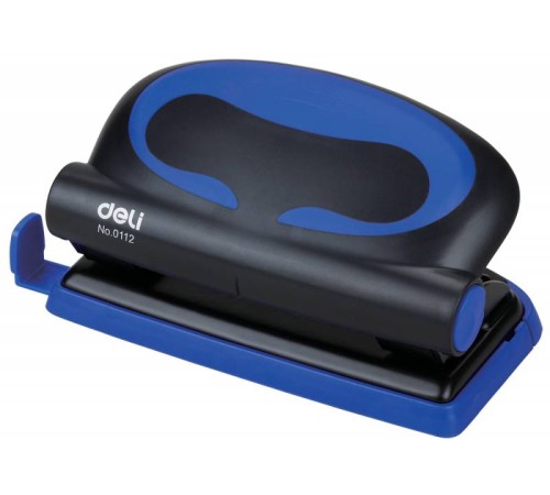 Дырокол Deli Essential Plus E0112 макс.:10лист. металл ассорти отв.:2 с линейкой