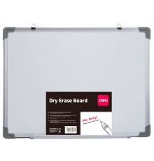 Доска магнитно-маркерная Deli E39032A лак белый 60x45см алюминиевая рама