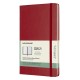 Еженедельник Moleskine ACADEMIC WKNT Large 130х210мм датир.18мес 208стр. красный