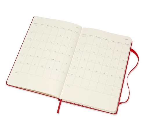 Еженедельник Moleskine ACADEMIC WKNT Large 130х210мм датир.18мес 208стр. красный Еженедельник Moleskine ACADEMIC WKNT Large 130х210мм датир.18мес 208стр. красный