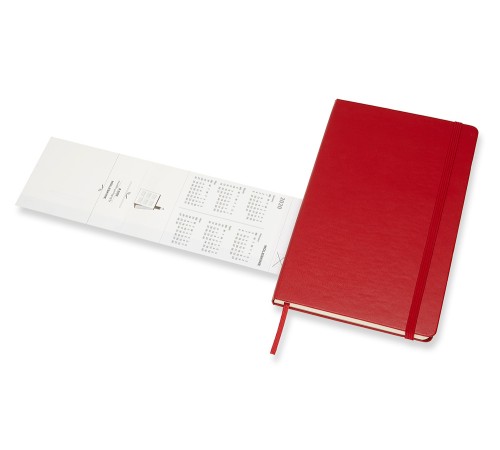 Еженедельник Moleskine ACADEMIC WKNT Large 130х210мм датир.18мес 208стр. красный Еженедельник Moleskine ACADEMIC WKNT Large 130х210мм датир.18мес 208стр. красный