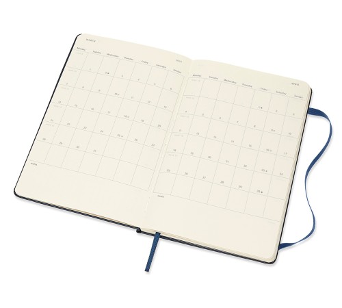 Еженедельник Moleskine ACADEMIC WKNT Large 130х210мм датир.18мес 208стр. синий сапфир Еженедельник Moleskine ACADEMIC WKNT Large 130х210мм датир.18мес 208стр. синий сапфир