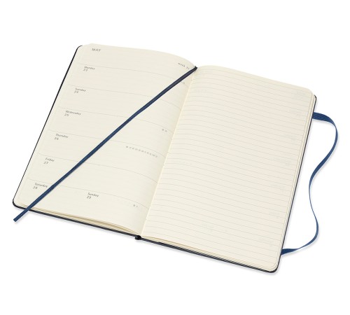 Еженедельник Moleskine ACADEMIC WKNT Large 130х210мм датир.18мес 208стр. синий сапфир Еженедельник Moleskine ACADEMIC WKNT Large 130х210мм датир.18мес 208стр. синий сапфир