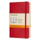 Блокнот Moleskine CLASSIC SOFT QP611F2 Pocket 90x140мм 192стр. линейка мягкая обложка красный