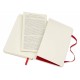 Блокнот Moleskine CLASSIC SOFT QP611F2 Pocket 90x140мм 192стр. линейка мягкая обложка красный