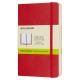 Блокнот Moleskine CLASSIC SOFT QP613F2 Pocket 90x140мм 192стр. нелинованный мягкая обложка красный