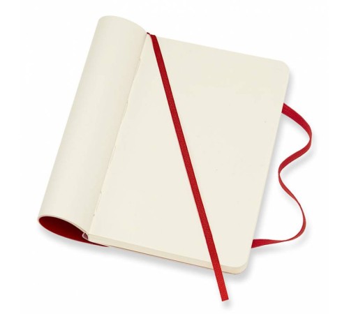 Блокнот Moleskine CLASSIC SOFT QP613F2 Pocket 90x140мм 192стр. нелинованный мягкая обложка красный