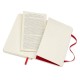 Блокнот Moleskine CLASSIC SOFT QP613F2 Pocket 90x140мм 192стр. нелинованный мягкая обложка красный