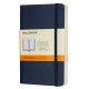 Блокнот Moleskine CLASSIC SOFT QP611B20 Pocket 90x140мм 192стр. линейка мягкая обложка синий сапфир