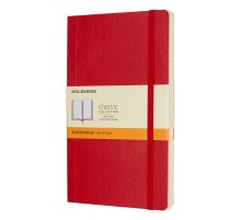Блокнот Moleskine CLASSIC SOFT QP616F2 Large 130х210мм 192стр. линейка мягкая обложка красный