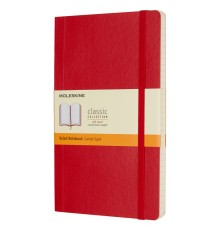 Блокнот Moleskine CLASSIC SOFT QP616F2 Large 130х210мм 192стр. линейка мягкая обложка красный