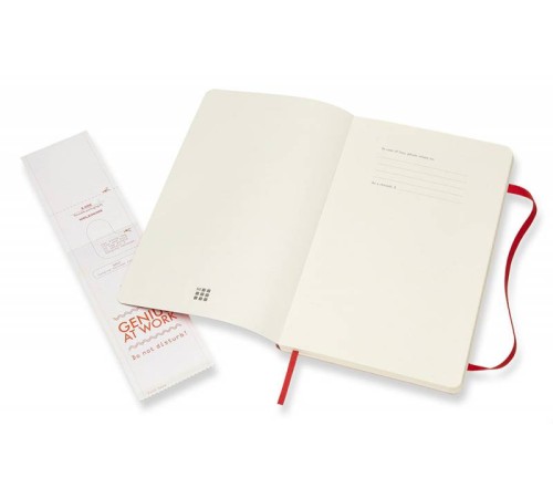Блокнот Moleskine CLASSIC SOFT QP616F2 Large 130х210мм 192стр. линейка мягкая обложка красный