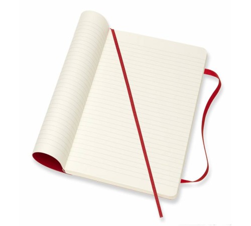 Блокнот Moleskine CLASSIC SOFT QP616F2 Large 130х210мм 192стр. линейка мягкая обложка красный