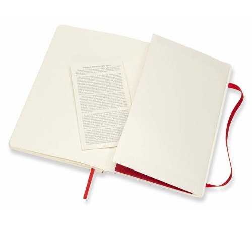 Блокнот Moleskine CLASSIC SOFT QP616F2 Large 130х210мм 192стр. линейка мягкая обложка красный