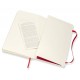 Блокнот Moleskine CLASSIC SOFT QP618F2 Large 130х210мм 192стр. нелинованный мягкая обложка красный