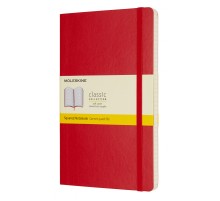Блокнот Moleskine CLASSIC SOFT QP617F2 Large 130х210мм 192стр. клетка мягкая обложка красный