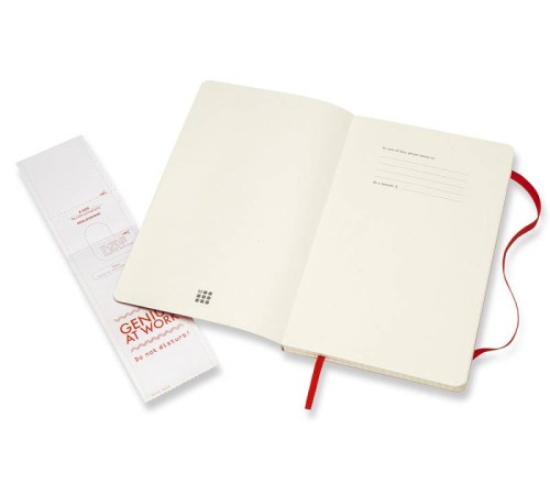 Блокнот Moleskine CLASSIC SOFT QP617F2 Large 130х210мм 192стр. клетка мягкая обложка красный