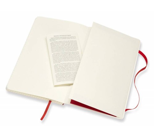 Блокнот Moleskine CLASSIC SOFT QP617F2 Large 130х210мм 192стр. клетка мягкая обложка красный