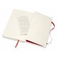 Блокнот Moleskine CLASSIC SOFT QP617F2 Large 130х210мм 192стр. клетка мягкая обложка красный
