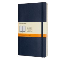 Блокнот Moleskine CLASSIC SOFT QP616B20 Large 130х210мм 192стр. линейка мягкая обложка синий сапфир