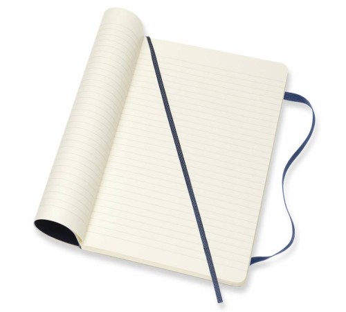 Блокнот Moleskine CLASSIC SOFT QP616B20 Large 130х210мм 192стр. линейка мягкая обложка синий сапфир