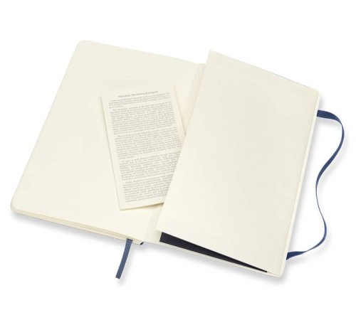 Блокнот Moleskine CLASSIC SOFT QP616B20 Large 130х210мм 192стр. линейка мягкая обложка синий сапфир