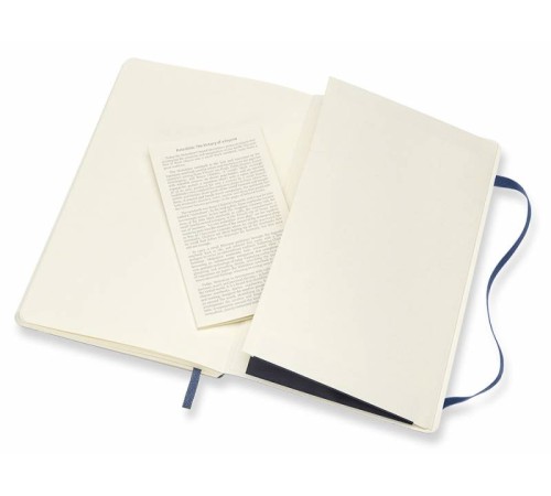 Блокнот Moleskine CLASSIC SOFT QP619B20 Large 130х210мм 192стр. пунктир мягкая обложка синий сапфир Блокнот Moleskine CLASSIC SOFT QP619B20 Large 130х210мм 192стр. пунктир мягкая обложка синий сапфир