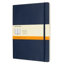 Блокнот Moleskine CLASSIC SOFT QP621B20 XLarge 190х250мм 192стр. линейка мягкая обложка синий сапфир
