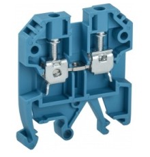 IEK YZN30-004-K07 Клемма винтовая КВИ-4мм2 синяя