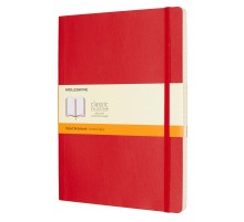 Блокнот Moleskine CLASSIC SOFT QP621F2 XLarge 190х250мм 192стр. линейка мягкая обложка красный