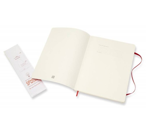 Блокнот Moleskine CLASSIC SOFT QP621F2 XLarge 190х250мм 192стр. линейка мягкая обложка красный