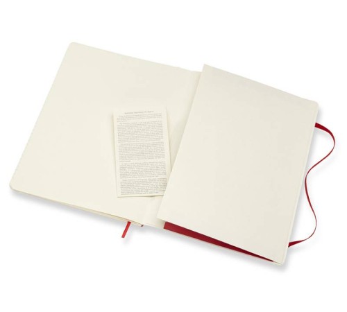 Блокнот Moleskine CLASSIC SOFT QP621F2 XLarge 190х250мм 192стр. линейка мягкая обложка красный