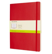 Блокнот Moleskine CLASSIC SOFT QP623F2 XLarge 190х250мм 192стр. нелинованный мягкая обложка красный