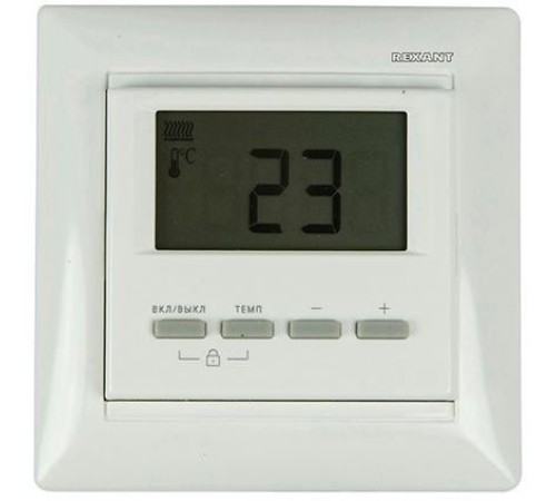 Rexant 51-0566 Терморегулятор цифровой RX-511H (белый)  (совместим с Legrand серии Valena)