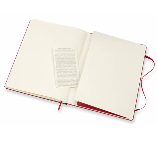 Блокнот Moleskine CLASSIC QP092F2 XLarge 190х250мм 192стр. нелинованный твердая обложка красный