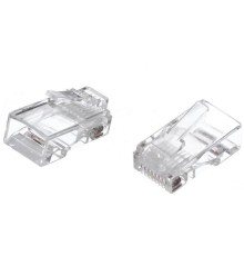 Коннекторы RJ-45 (8P8C) для UTP кабеля 6кат. ( упаковка 100 шт.) VCOM <NM006-1/100> VCOM NM006-1/100