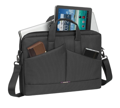 Сумка для ноутбука 15.6" Riva 8731 серый полиэстер (8731 GREY) Сумка для ноутбука 15.6" Riva 8731 серый полиэстер (8731 GREY)