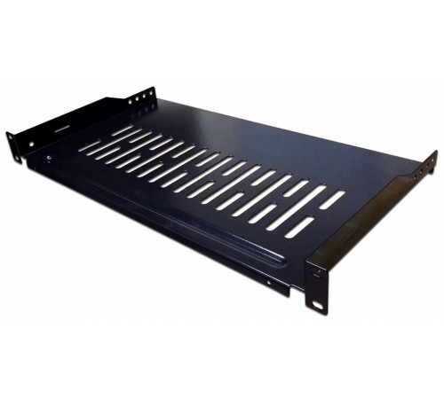 Полка стационарная Lanmaster TWT-CB-SFBF250-1U/18 1U нагр.:18кг. 19" 250мм черный (упак.:1шт)